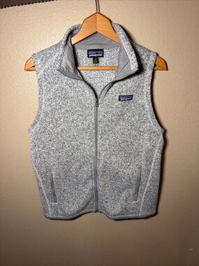 Patagonia Light Gray Heather Fleece Vest